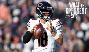 What the Bears Said After Falling to Ravens