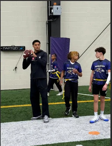 Kyle Hamilton hosted Military Kids and Family