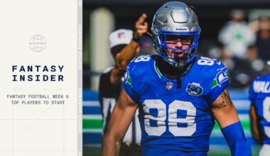 Fantasy Football Week 6 2025: Best Players To Start