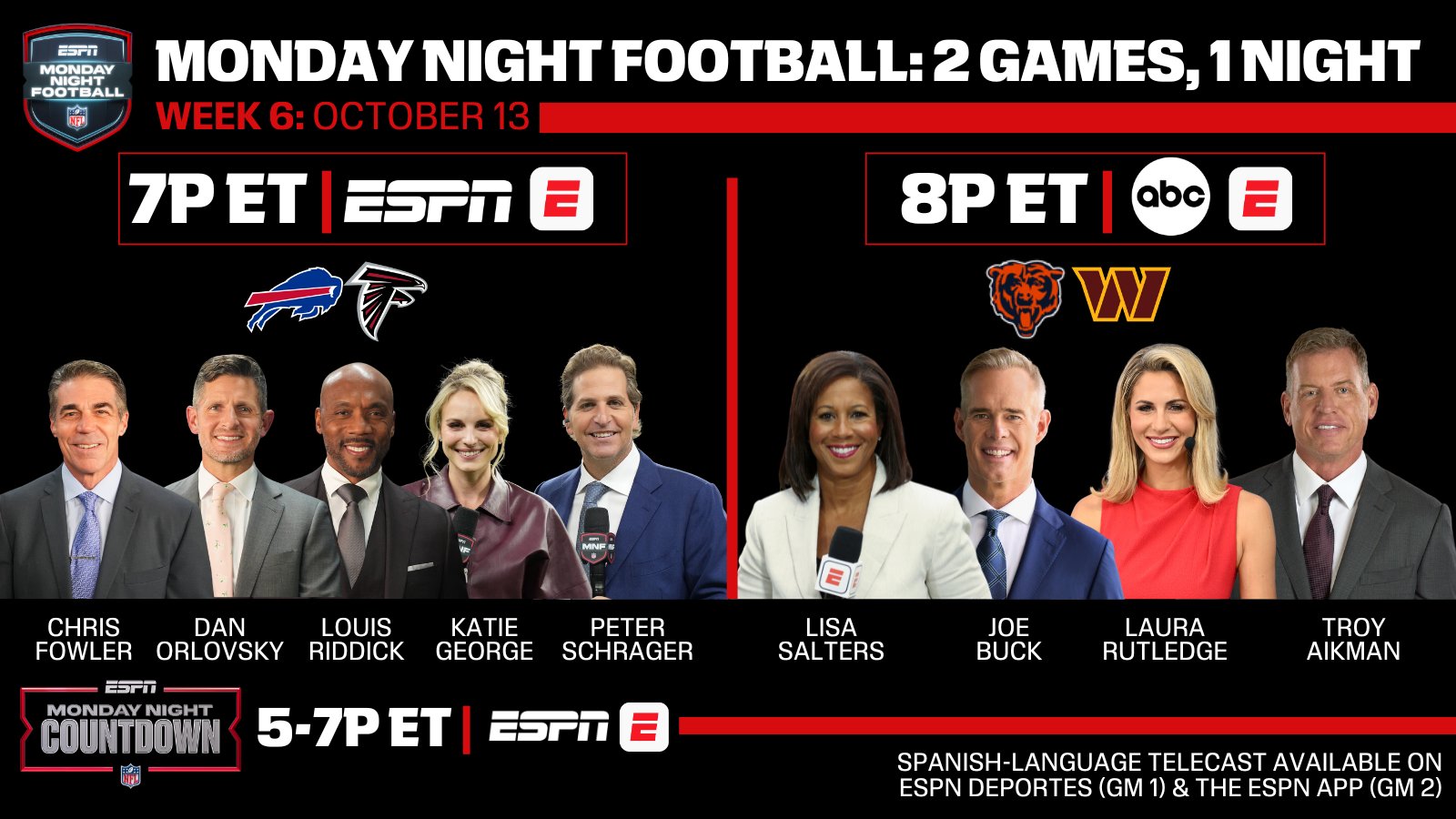 NFL Media head admits failure of concurrent Monday Night Football games