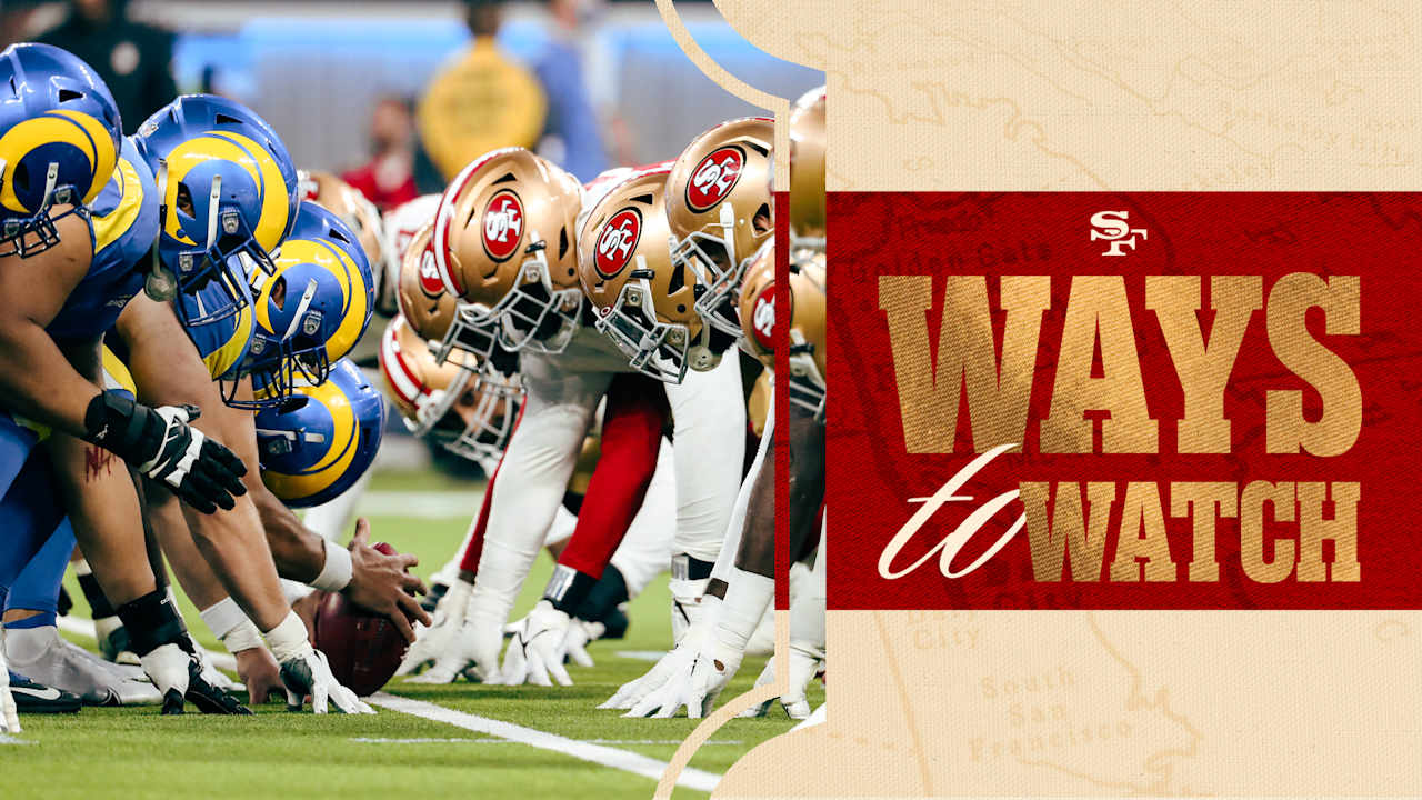Ways to Watch and Listen: 49ers vs. Rams | Week 5 'Thursday Night Football' - San Francisco 49ers