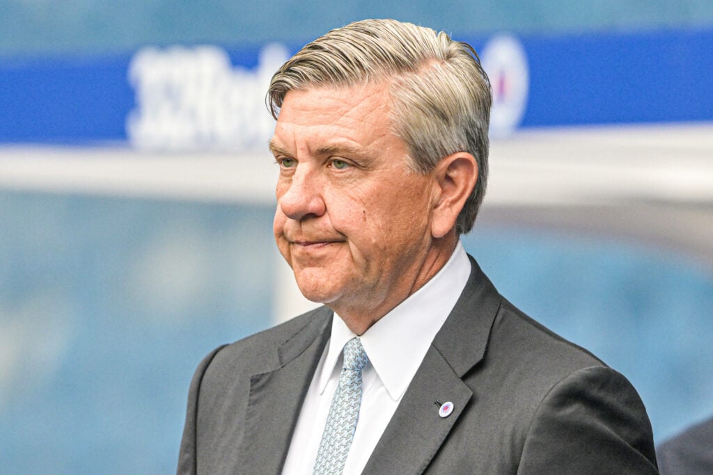 Andrew Cavenagh looking frustrated at Rangers