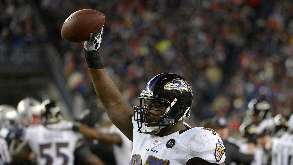 Arthur Jones celebrates