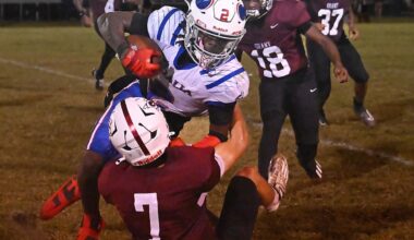 Lewis leads Vikings with four TDs as Vidalia de...