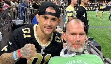 Dustin Poirier Meets Saints Legend Steve Gleason in NOLA
