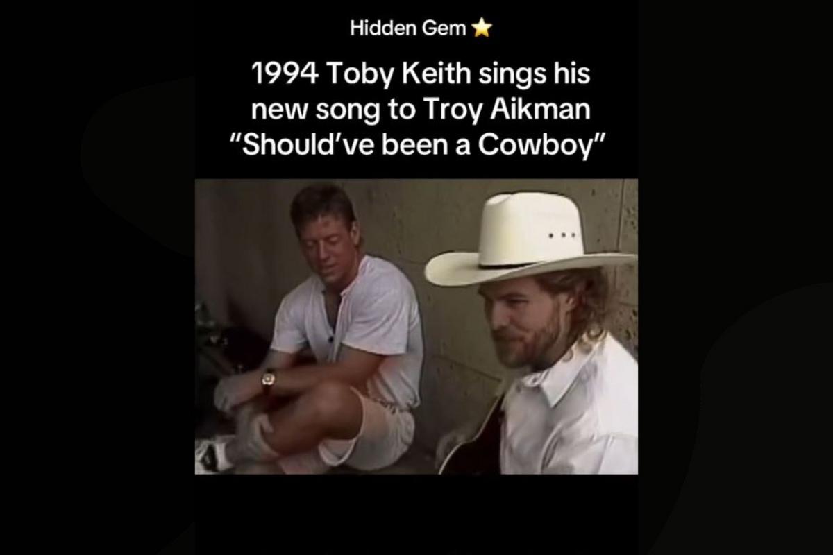 Watch Troy Aikman and Toby Keith’s Rare Throwback Video