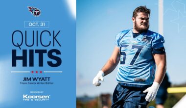 Quick Hits After Friday's Titans Practice 