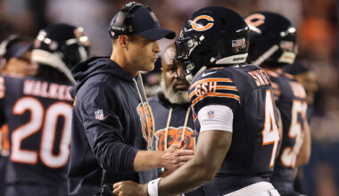 Bears practice report: What Ben Johnson, others are doing to fix run game