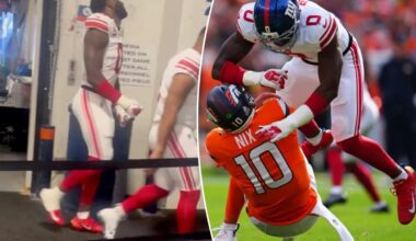 Brian Burns speaks out on viral tunnel video after crushing Giants loss