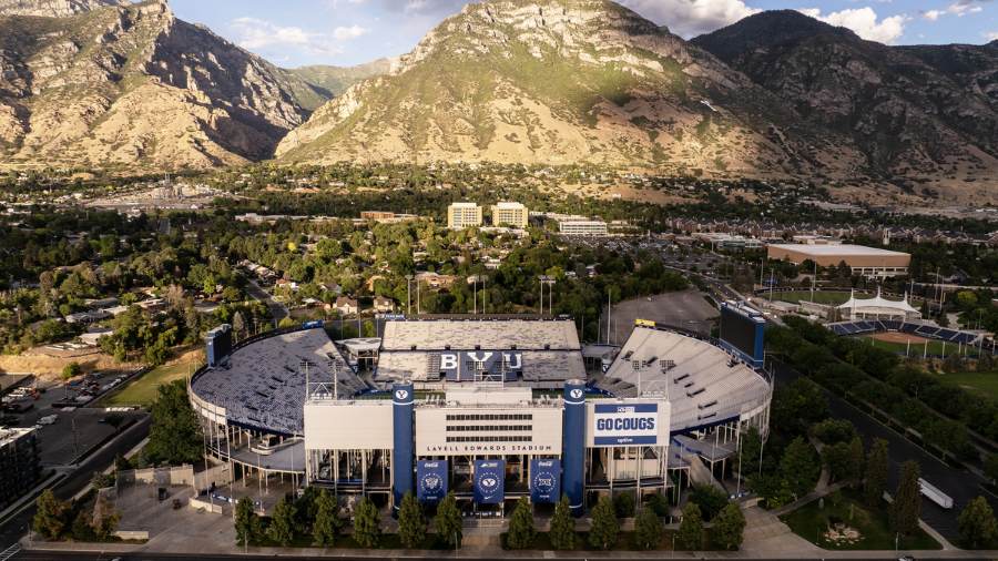 BYU/Utah LaVell Edwards Stadium Pat McAfee College Gameday...