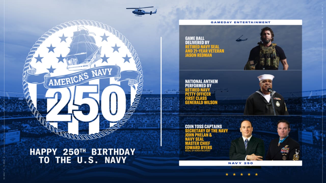 Commanders, NFL to celebrate U.S. Navy's 250th anniversary with special gameday tributes during Monday Night Football