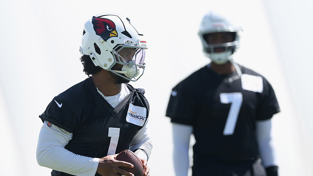 Cardinals' Kyler Murray and Jacoby Brissett...