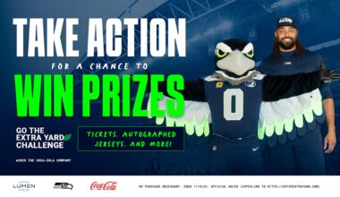 Seattle Seahawks Launch Go The Extra Yard Challenge In Partnership With Coca-Cola