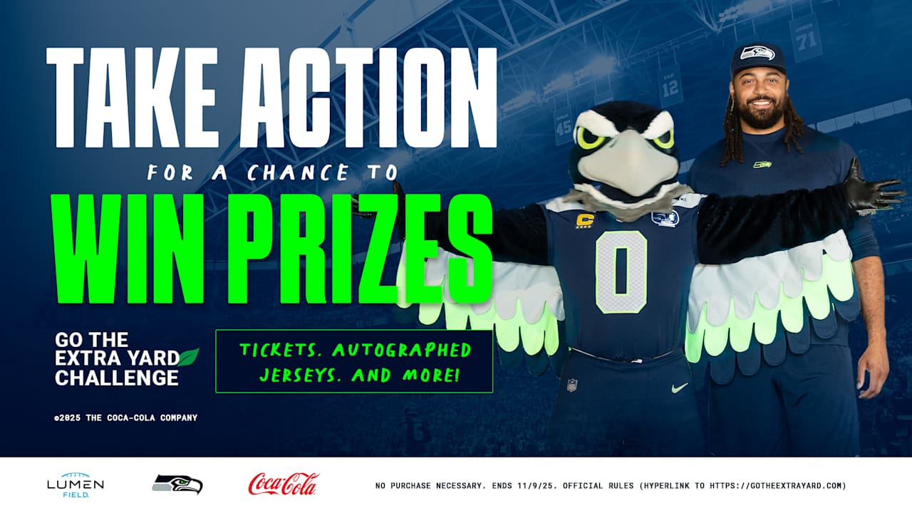 Seattle Seahawks Launch Go The Extra Yard Challenge In Partnership With Coca-Cola