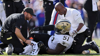 Saints lose guard Cesar Ruiz for 4-6 weeks with high-ankle sprain: Report