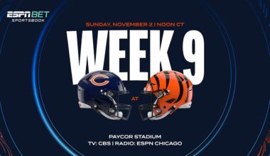 Chicago Bears at Cincinnati Bengals 2025 Week 9