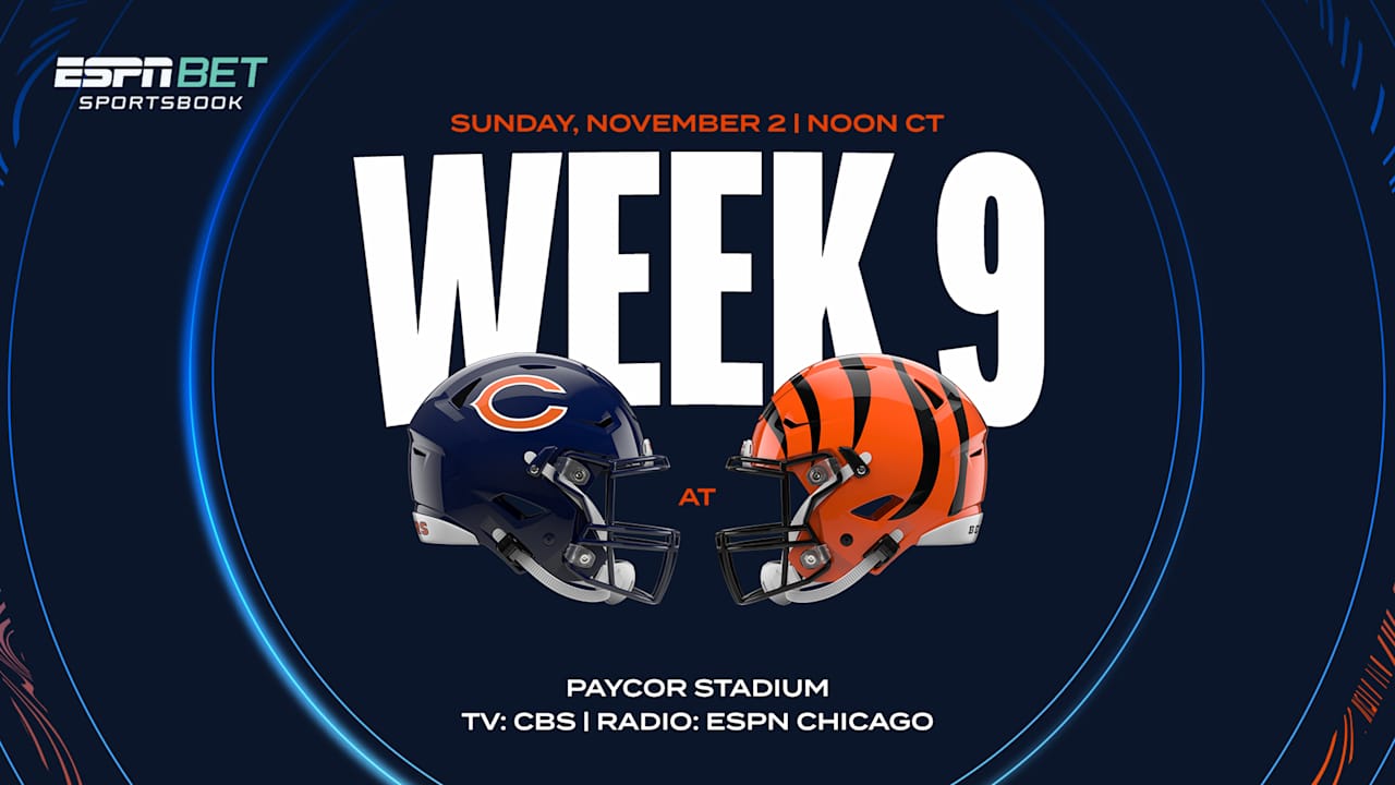 Chicago Bears at Cincinnati Bengals 2025 Week 9