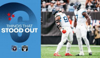 Six Things That Stood Out for the Titans in Sunday's Loss to the Raiders