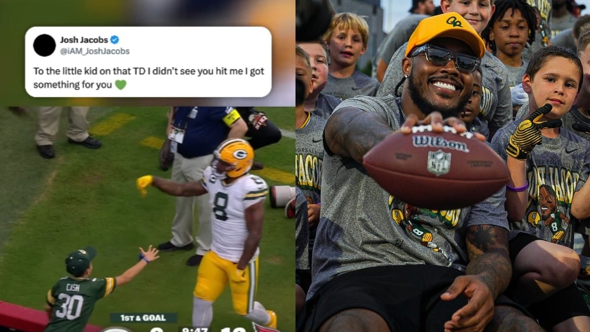 Image: SportsCenter and Josh Jacobs' Instagram