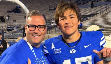 Crumbl, BYU Football, Rushing The Field, Bear Bachmeier...