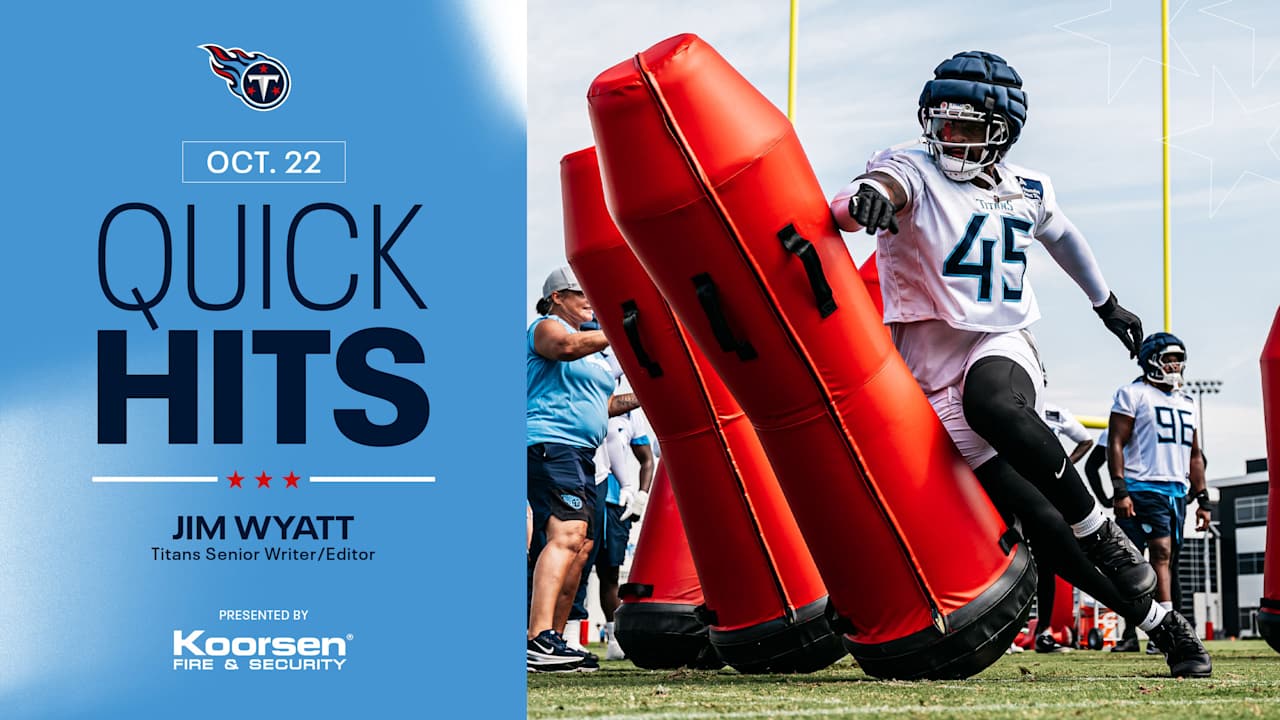 Quick Hits After Wednesday's Titans Practice 