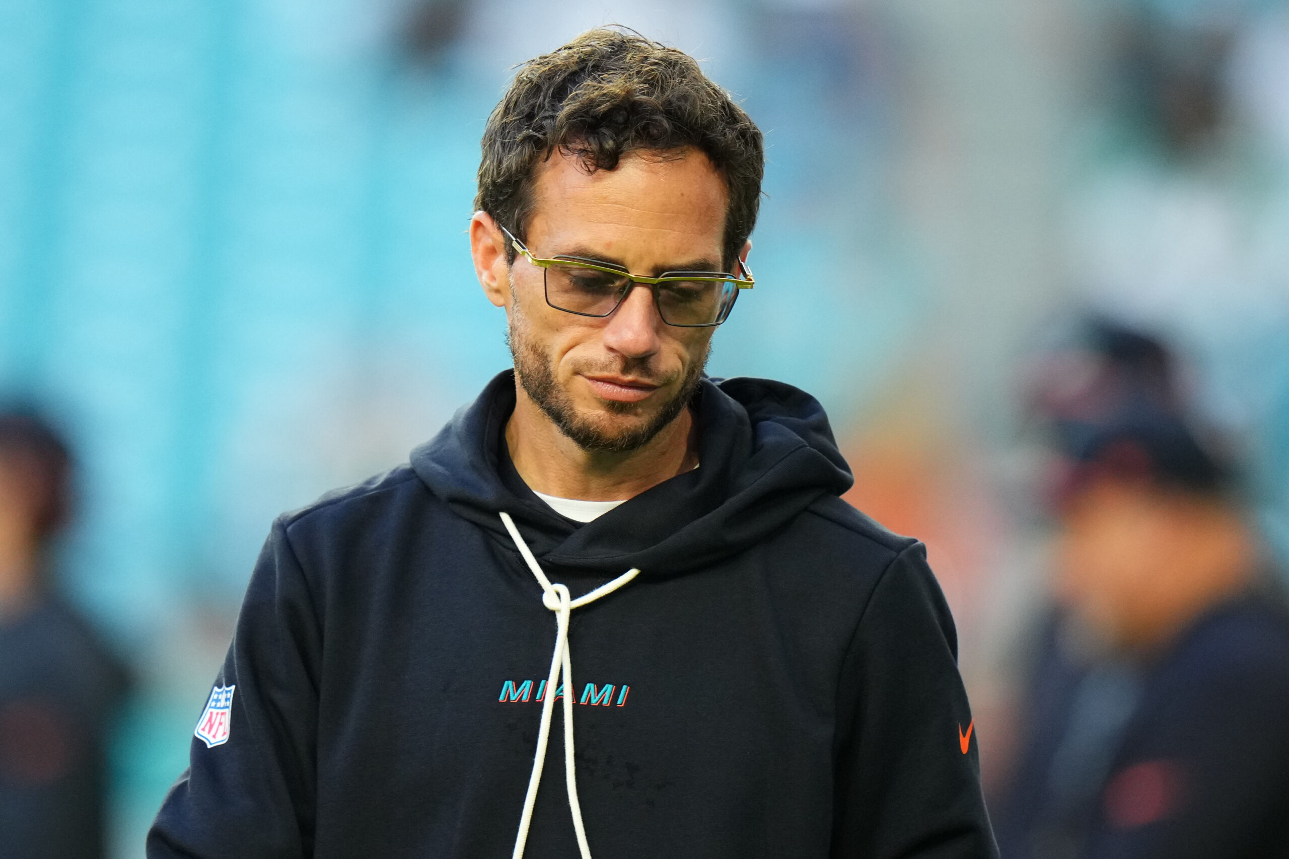 Miami Dolphins head coach Mike McDaniel before the game against the New York Jets.