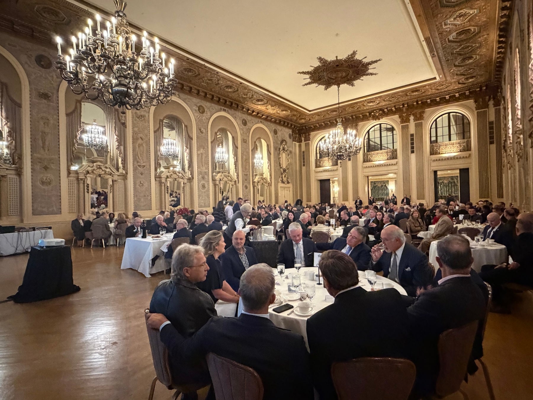 More than 200 people filled the Hotel du Pont's Gold Ballroom