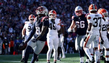 Patriots rout Browns in Week 8 on 3-touchdown day by Drake Maye