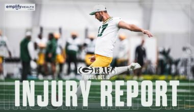 Packers list six questionable, rule out three vs. Bengals