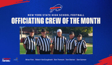 Buffalo Bills Recognize Watertown Chapter as High School Football Officiating Crew of the Month 