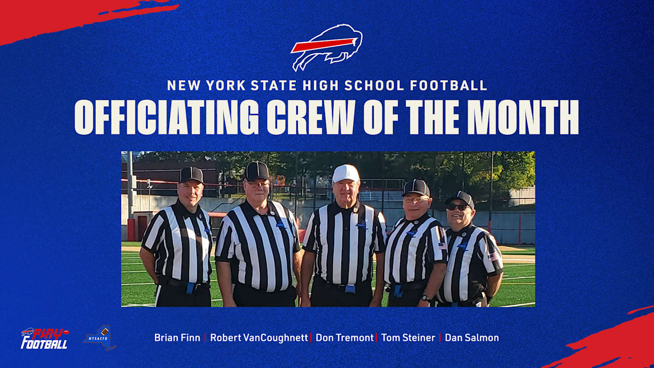 Buffalo Bills Recognize Watertown Chapter as High School Football Officiating Crew of the Month 