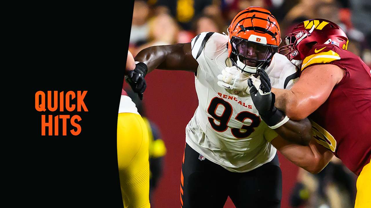 Bengals Pregame Quick Hits | McKinnley Jackson Gets Call; Newest Bengal Inactive But Not Unknown
