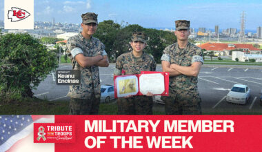 Chiefs Recognize Sgt. Keanu Encinas as This Week’s Tribute to the Troops Honoree Presented by Crown Royal