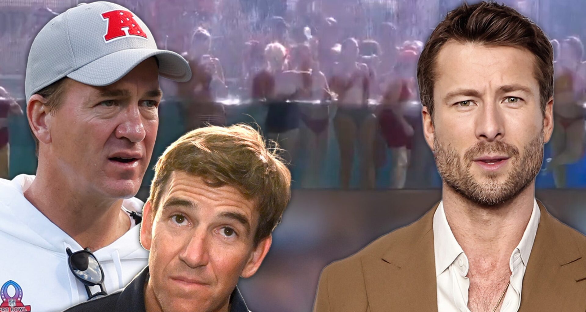 Glen Powell Jokes Jaguars Pool Shot 'Ruined My Night' On 'ManningCast'