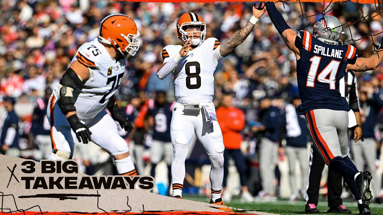 Browns’ offense struggles to sustain drives in 32-13 loss to Patriots