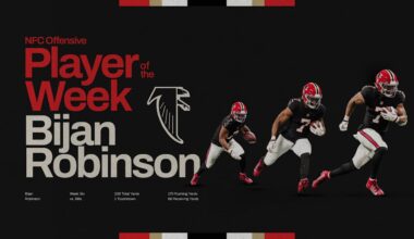 Bijan Robinson named NFC Offensive Player of the Week