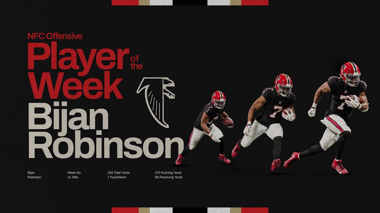Bijan Robinson named NFC Offensive Player of the Week