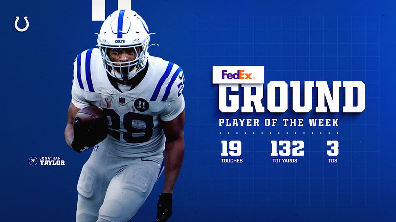 Jonathan Taylor voted Week 7 FedEx Ground Player of the Week