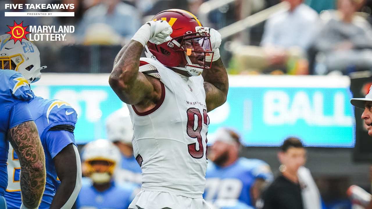 5 takeaways from Washington's win over the Chargers
