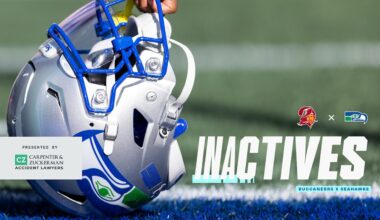 Seahawks vs. Buccaneers Week 5 Inactive List