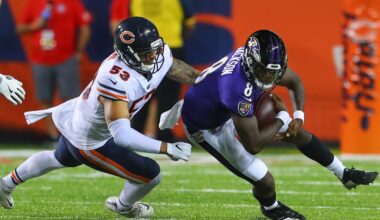 NFL Week 8 Odds: Ravens are favored by 5.5 points over Bears
