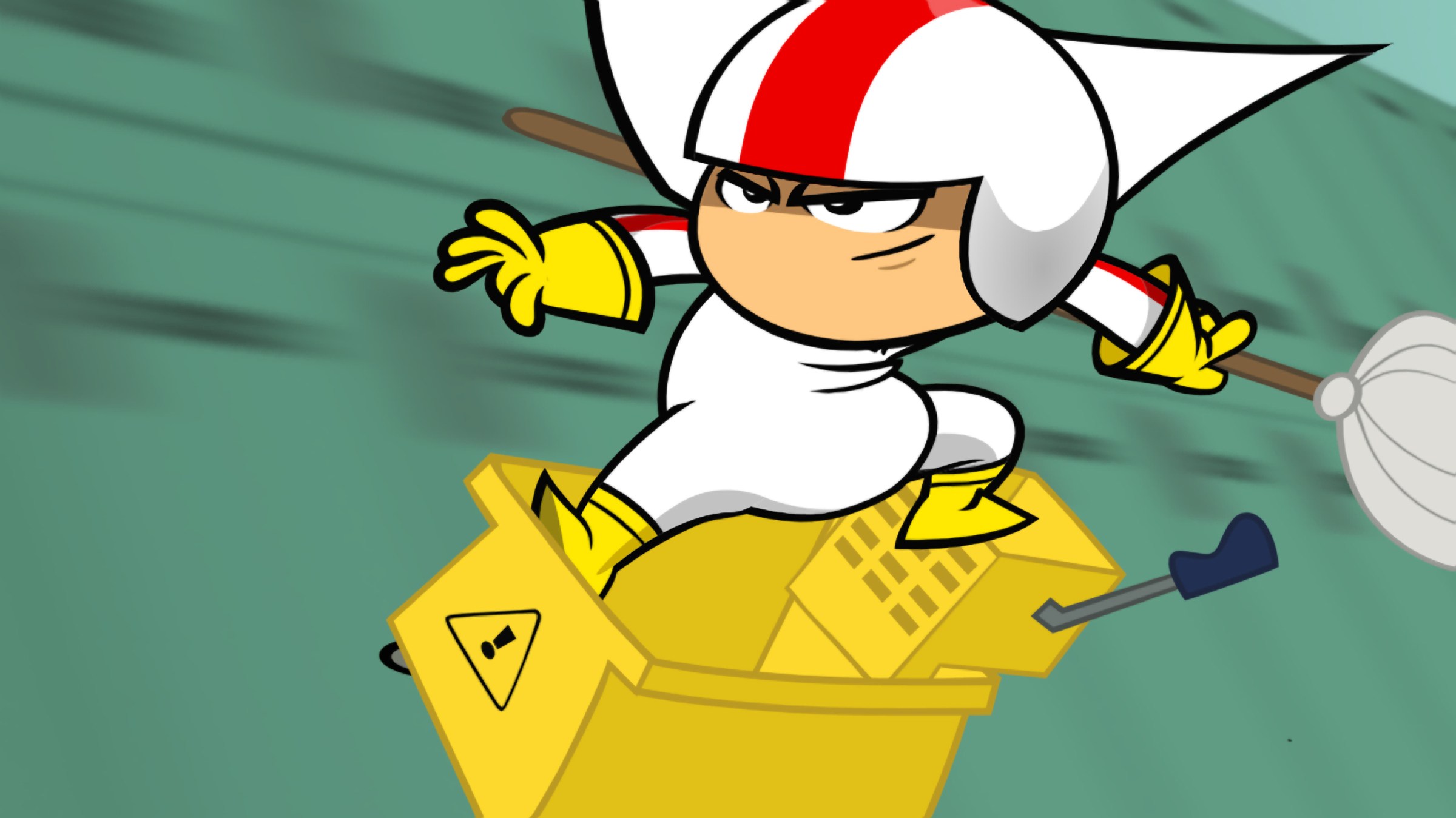 KICK BUTTOWSKI - “Frame Story” - When the principal (Henry Winkler) accuses Kick of a crime he did not commit and threatens to expel him from school, Kick must figure out who is trying to frame him and prove his innocence. This episode of “Kick Buttowski - Suburban Daredevil” airs THURSDAY, NOVEMBER 25 (8:30-9:00 p.m., ET/PT) on Disney XD. (Photo by Disney XD via Getty Images) KICK BUTTOWSKI