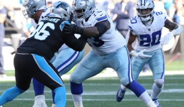 Dallas Cowboys offensive line updates for the Panthers game