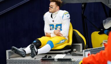 Los Angeles Chargers DB Elijah Molden exits game vs. Miami Dolphins
