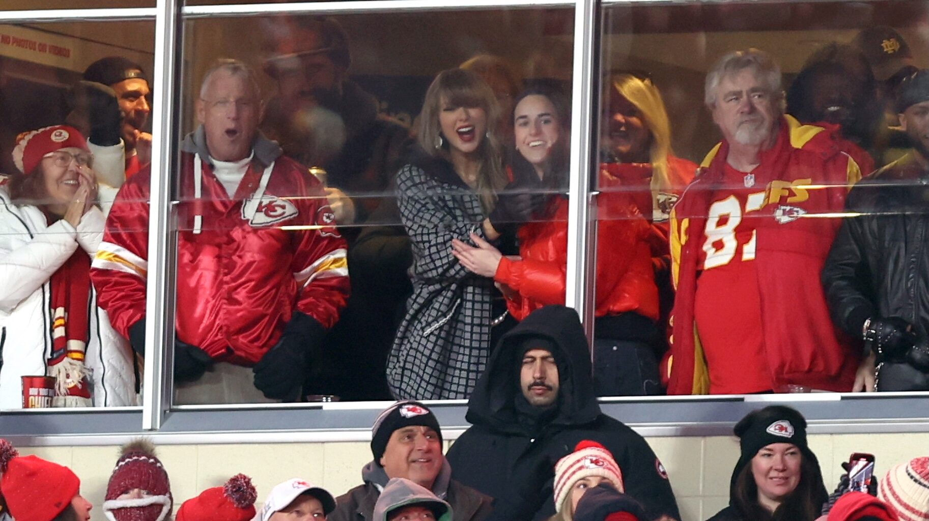 Taylor Swift & Caitlin Clark at Chiefs' Sunday Night Football Game