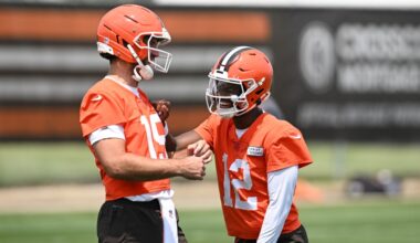 Browns QB Shedeur Sanders speaks about the trade of Joe Flacco, seeing vet after deal