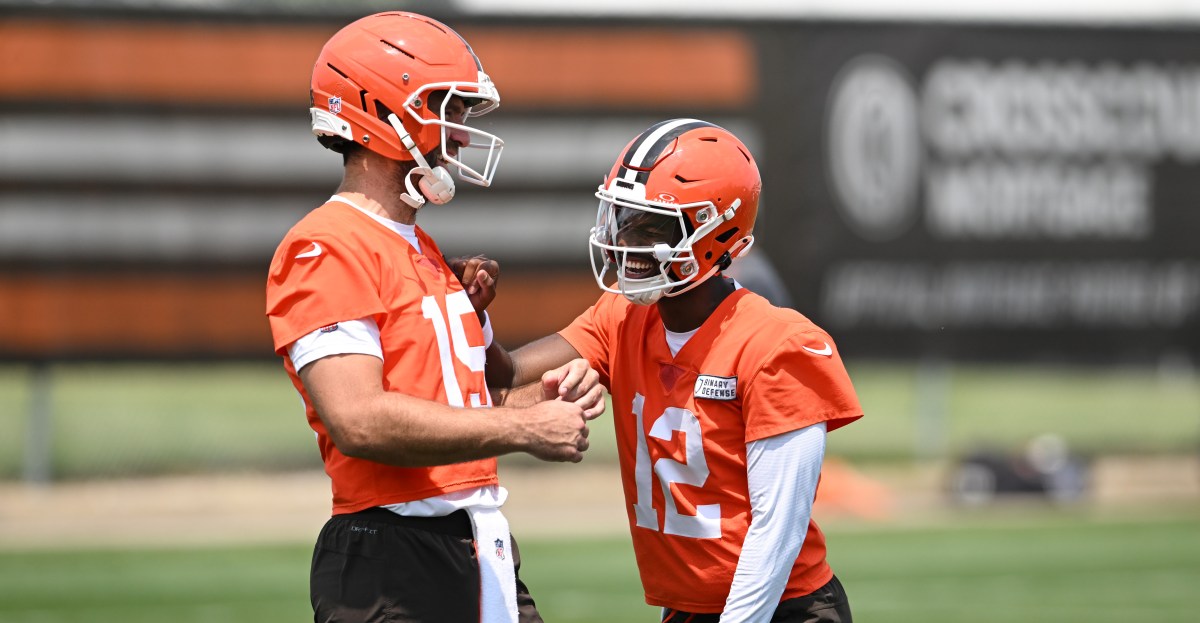 Browns QB Shedeur Sanders speaks about the trade of Joe Flacco, seeing vet after deal