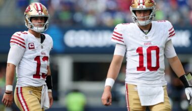 49ers news: Brock Purdy and Mac Jones practice; Brock ‘more limited’ QB