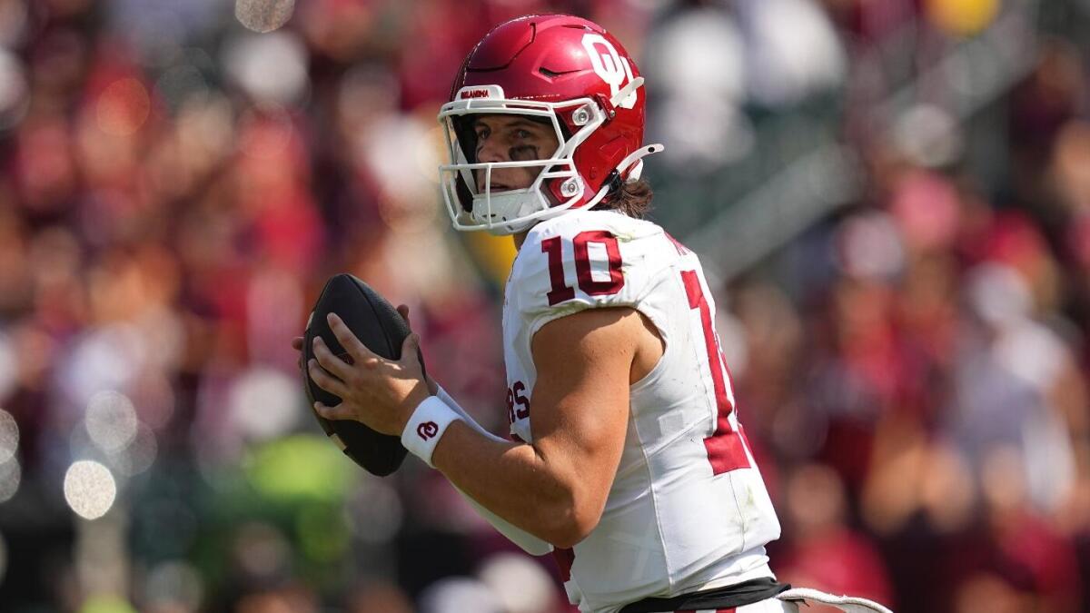 John Mateer injury update: Oklahoma QB upgraded to probable for rivalry showdown vs. Texas