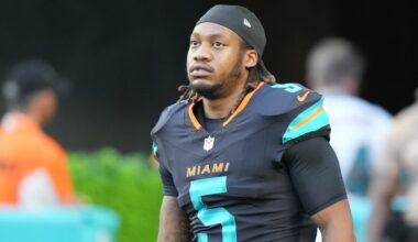 Dolphins vs. Panthers inactive players Week 5: Miami makes surprise move with running back Jaylen Wright